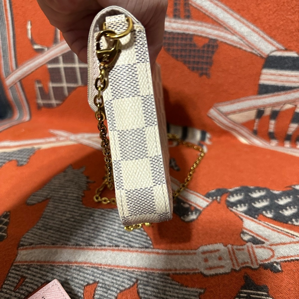 LOUIS VUITTON ❤️🌟MI2146 FELICIE DAMIER AZUR ⭐️ - Picture 5 of 16